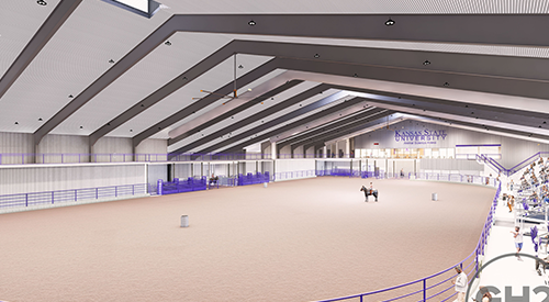 competition arena inside view