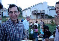 Members at a social gathering.