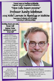 Dr. Schekman seminar announcement Image of Hageman Poster