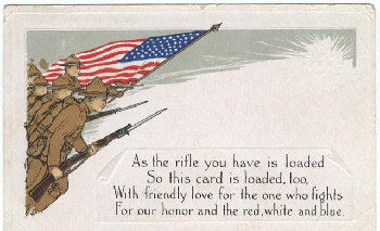 WWI poetry postcard