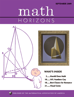 Math Horizons, Sept. 2009