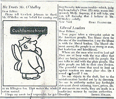 Duke Ellington's letter in PM (1 Dec. 1942)