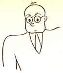 Self-caricature, 1941
