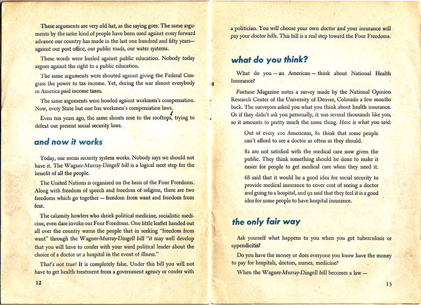 For the People's Health, pages 12-13
