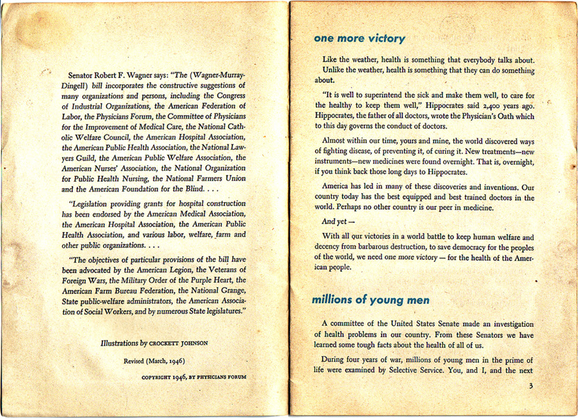 For the People's Health, pages 2-3
