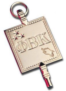 Phi Beta Kappa key Phi Beta Kappa key