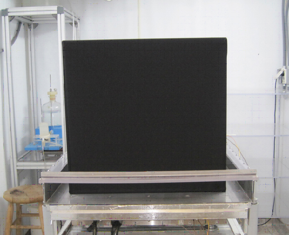 horizontal air flow hood over hot plate