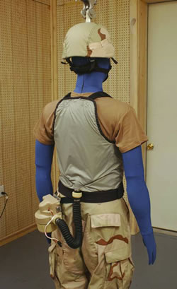 manikin with personal cooling system