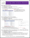 small image of and link to PDF handout on Using the Class Roster