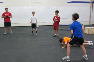 Youth Camp Participants Enjoy Conditioning Exercises and Games