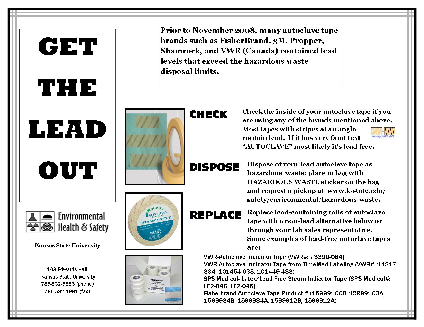 Get the Lead Out flier