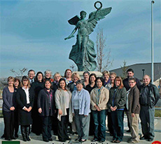 COE faculty stop for a group photo