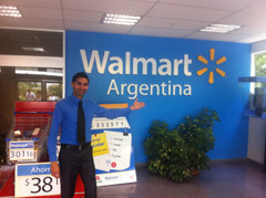 Swinder Janda at Walmart Argentina
