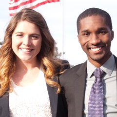 2013 K-State Student Ambassadors Jordan Priddle and Tyler Johnson