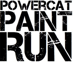 The Powercat Paint Run 5K logo