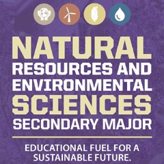 Natural resources and environmental science secondary major logo.