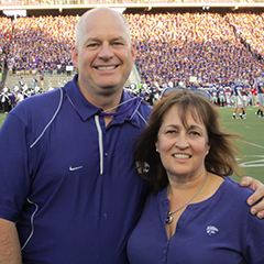 Carl and Mary Ice on the field