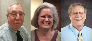 From left to right: Leonard Finney, Phyllis Epps and Larry Robertson