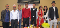 Group photo during the Nepalese Student Association Dashain celebration