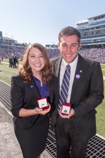 2015 K-State Student Ambassadors Katie VanDever, Augusta, Kansas, and Nathan Laudan, Osawatomie, Kansas