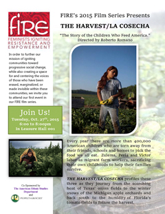 Flyer for The Harvest Film