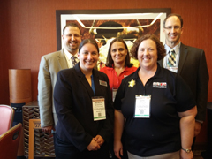 Hospitality management faculty at the School Nutrition Association national conference