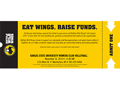 BWW Fundraising Ticket