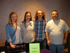 Four future teachers who taught Project EXCELL classes this session. 