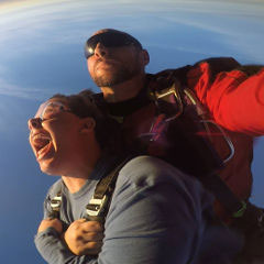 A tandem skydive from the Fall Supervan Weekend, 2016