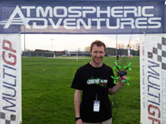 Michael Wilson, a junior in the UAS flight and operations degree option at K-State's Polytechnic Campus competed in the nation's first-ever collegiate drone racing contest. Michael Wilson, a junior in the UAS flight and operations degree option at K-State's Polytechnic Campus competed in the nation's first-ever collegiate drone racing contest.