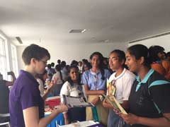 Anna McCullough, International Admissions recruiter at a recent Recruiting Fair in India