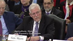 President Myers speaks to U.S. Senate Committee on Agriculture, Nutrition, and Forestry