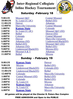 Gameday schedule