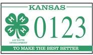 Kansas 4-H License Plate
