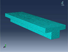 Finite Element Mesh of Damaged Bridge Girder