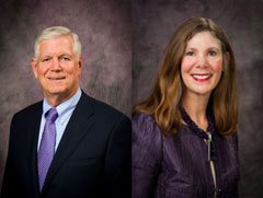 President Richard Myers and Provost and Senior Vice President April Mason