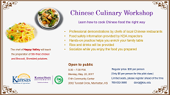 Flyer for the culinary class