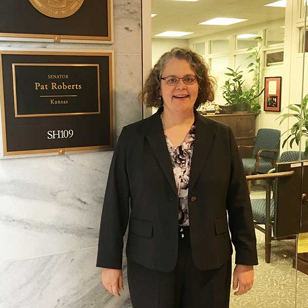 Corwin at Sen. Roberts' office