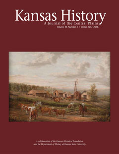 Winter Issue Cover Page of "Kansas History"