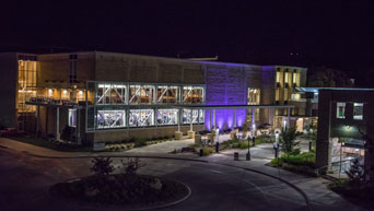 K-State Student Union at night 