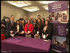 graduate students and faculty at the conference