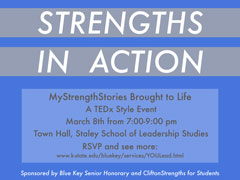Strengths in Action Event Flyer