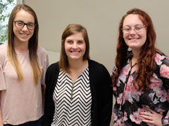 Karissa Severud, Alexandra Allen and Sarah Wilson