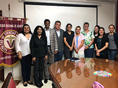 Drs. Roman Ganta and Giselle Cino meet with collaborators in Paragauay
