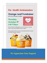 PHA Orange Leaf Fundraising Flyer