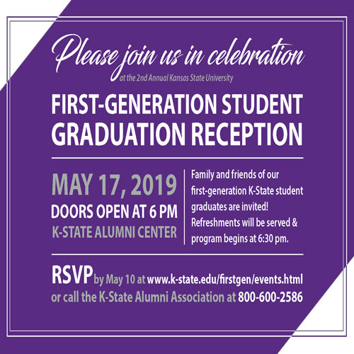 First-generation graduation reception invitation