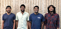 Computer science Secure-It-I research group, from left, Aditya Narkar, Joydeep Mitra, Venkatesh-Prasad Ranganath and Nasik Nafi