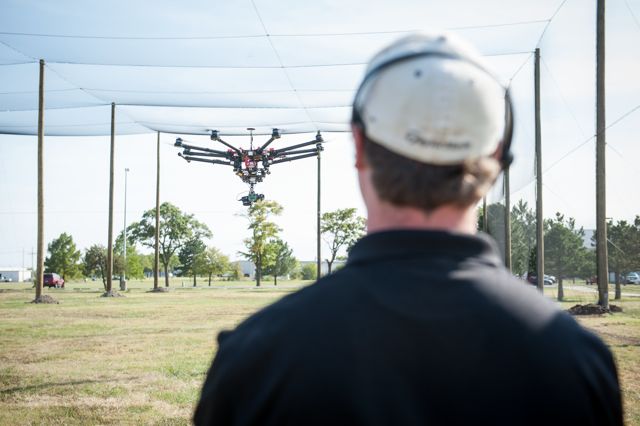 UAS flight in Pavilion at Polytechnic