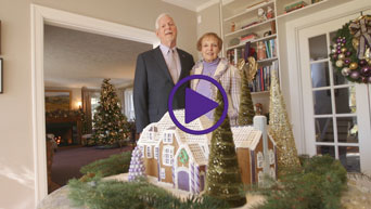 University President Richard and Mary Jo Myers' holiday video message.