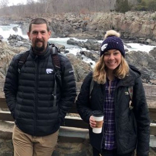 Dr. Sharp and Dr. Fefer at Chesapeake and Ohio Canal National Historical Park. Photo taken December 2019. 